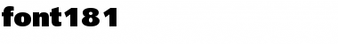 Download font181 Regular Font Title Preview