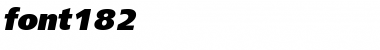 Download font182 Italic Font Title Preview