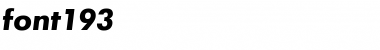 Download font193 Bold Italic Font Title Preview