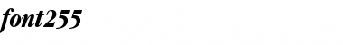 Download font255 Bold Italic Font Title Preview