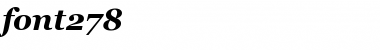 Download font278 Bold Italic Font Title Preview