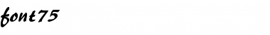 Download font75 Regular Font Title Preview