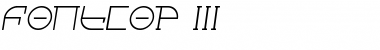 Download Fontcop III Regular Font Title Preview