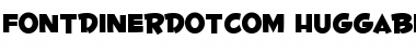 Download Fontdinerdotcom Huggable Regular Font Title Preview