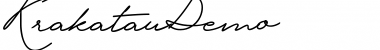 Download Krakatau Regular Font Title Preview