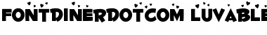Download Fontdinerdotcom Luvable Regular Font Title Preview