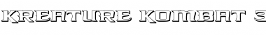 Download Kreature Kombat 3D Regular Font Title Preview