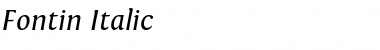 Download Fontin Italic Font Title Preview