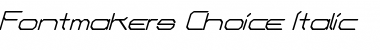 Download Fontmaker's Choice Italic Font Title Preview