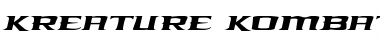 Download Kreature Kombat Expanded Italic Expanded Italic Font Title Preview