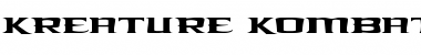 Download Kreature Kombat Expanded Expanded Font Title Preview