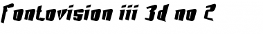 Download Fontovision III 3D no 2 Font Title Preview