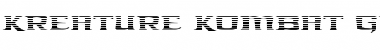 Download Kreature Kombat Gradient Regular Font Title Preview