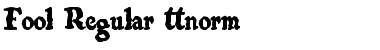 Download Fool Regular Font Title Preview