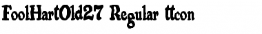 Download FoolHartOld27 Regular Font Title Preview