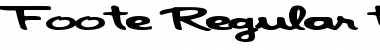 Download Foote Regular Font Title Preview