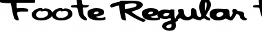 Download Foote Regular Font Title Preview