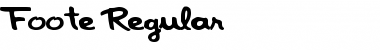 Download Foote Regular Font Title Preview