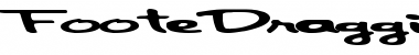 Download FooteDragging911 Regular Font Title Preview