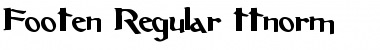 Download Footen Regular Font Title Preview