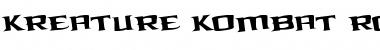 Download Kreature Kombat Rotated Regular Font Title Preview