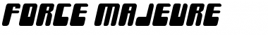 Download Force Majeure Regular Font Title Preview