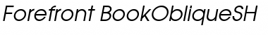 Download Forefront BookObliqueSH Font Title Preview