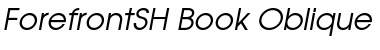 Download ForefrontSH Book Oblique Font Title Preview
