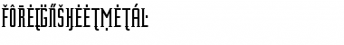 Download ForeignSheetMetal Regular Font Title Preview