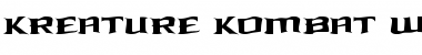 Download Kreature Kombat Warped Regular Font Title Preview
