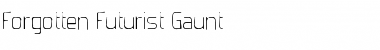 Download Forgotten Futurist Gaunt Regular Font Title Preview