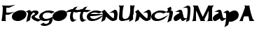 Download ForgottenUncialMapA Regular Font Title Preview