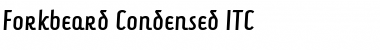 Download Forkbeard Condensed ITC Condensed Font Title Preview