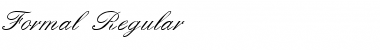 Download Formal Regular Font Title Preview