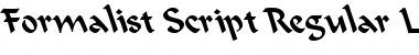 Download Formalist Script Regular Lefty Regular Font Title Preview