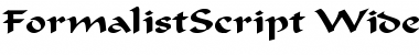 Download FormalistScriptWide Regular Font Title Preview