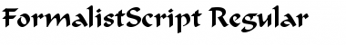 Download FormalistScript-Regular Regular Font Title Preview