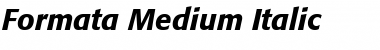 Download Formata ItalicBold Font Title Preview