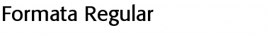 Download Formata Regular Font Title Preview