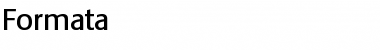 Download Formata Roman Font Title Preview