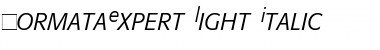 Download FormataExpert-Light LightItalic Font Title Preview