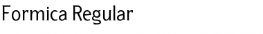 Download Formica Regular Font Title Preview