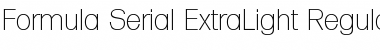 Download Formula-Serial-ExtraLight Regular Font Title Preview