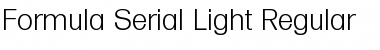 Download Formula-Serial-Light Regular Font Title Preview