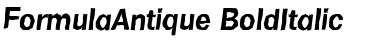 Download FormulaAntique BoldItalic Font Title Preview