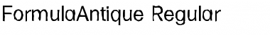 Download FormulaAntique Regular Font Title Preview