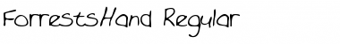 Download ForrestsHand Regular Font Title Preview