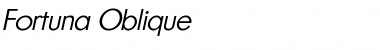 Download Fortuna Oblique Font Title Preview