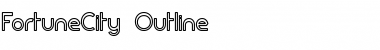 Download FortuneCity Outline Regular Font Title Preview