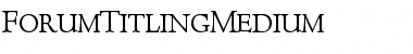 Download ForumTitlingMedium Roman Font Title Preview